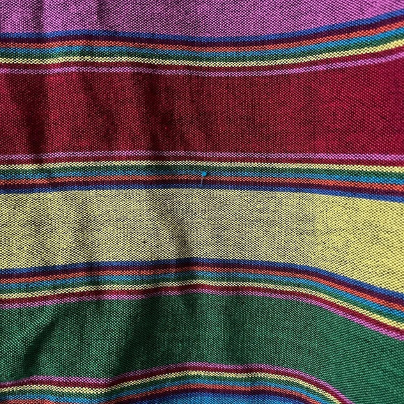 Vintage Norm Thompson Rainbow Striped Oversized Button Down Blazer/Jacket Large - Picture 7 of 7